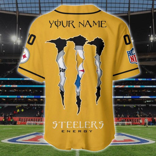 Pittsburgh Steelers Personalized Baseball Jersey BG174