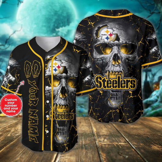 Pittsburgh Steelers Personalized Baseball Jersey BG337