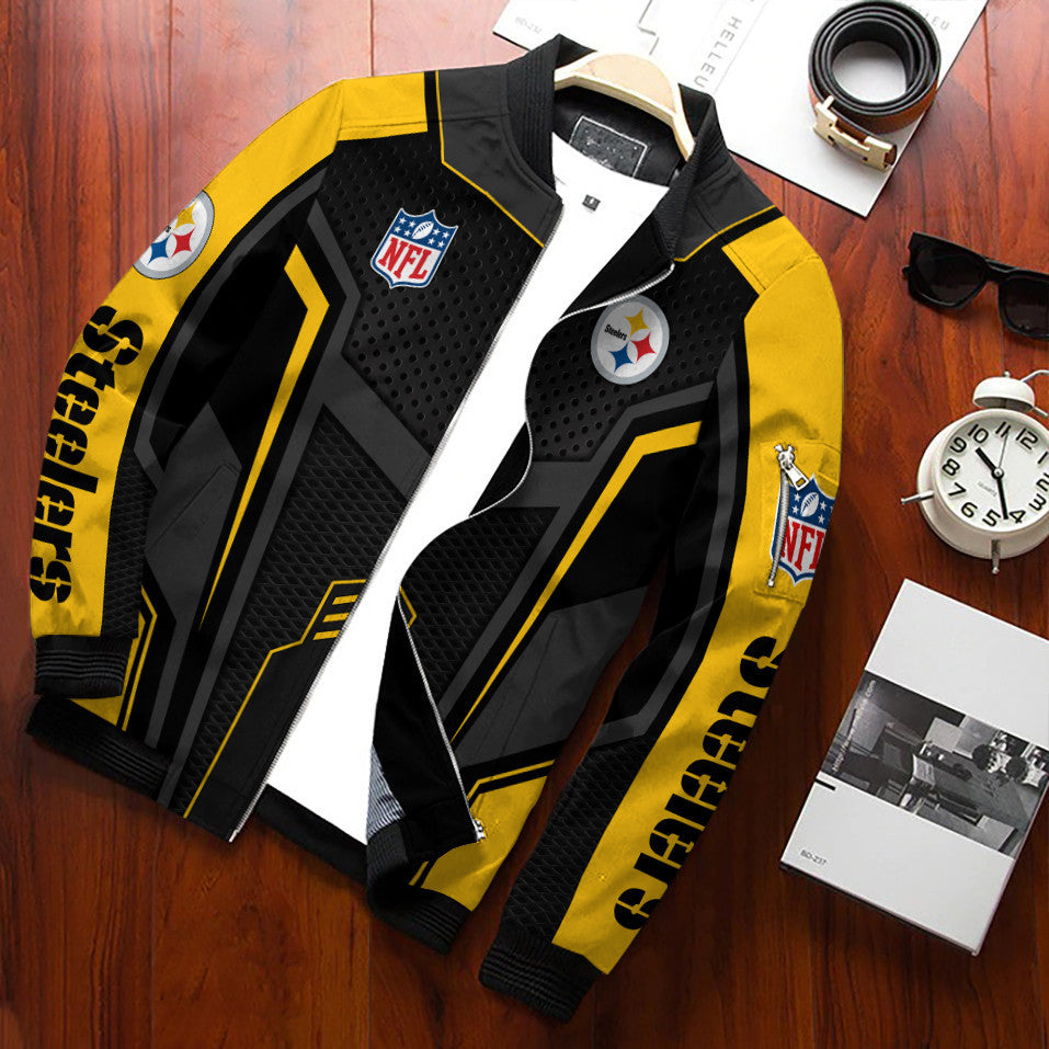 Pittsburgh Steelers Personalized Bomber Jacket BG62