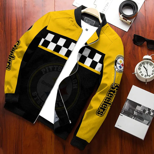 Pittsburgh Steelers Personalized Bomber Jacket BG679