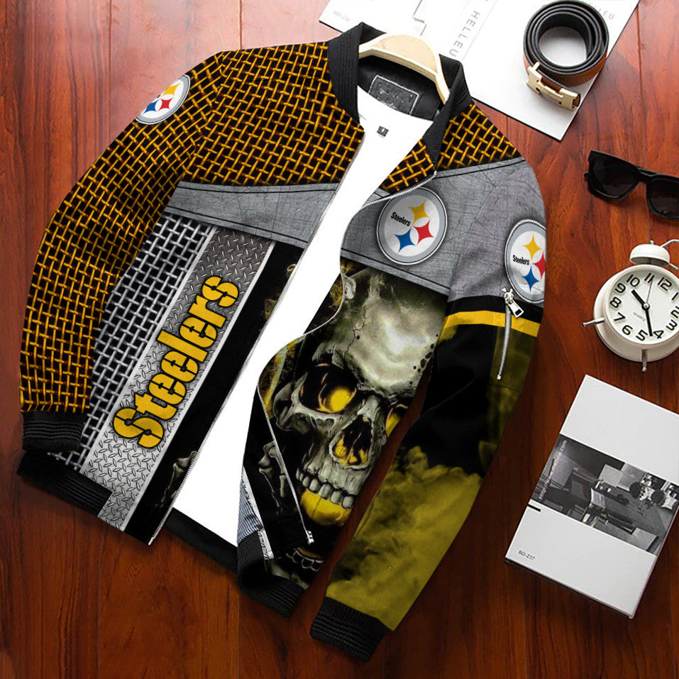 Pittsburgh Steelers Personalized Bomber Jacket BG685