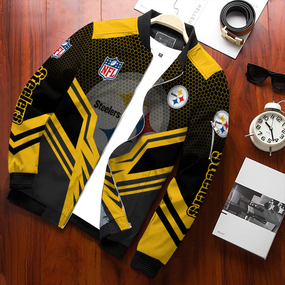 Pittsburgh Steelers Personalized Bomber Jacket BG850