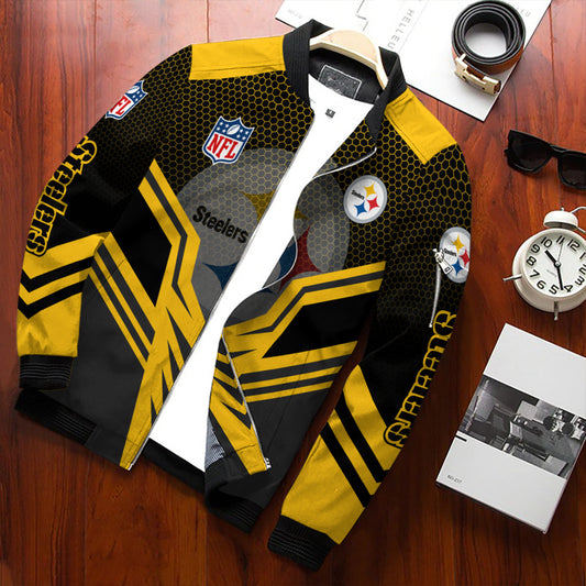 Pittsburgh Steelers Personalized Bomber Jacket BG850
