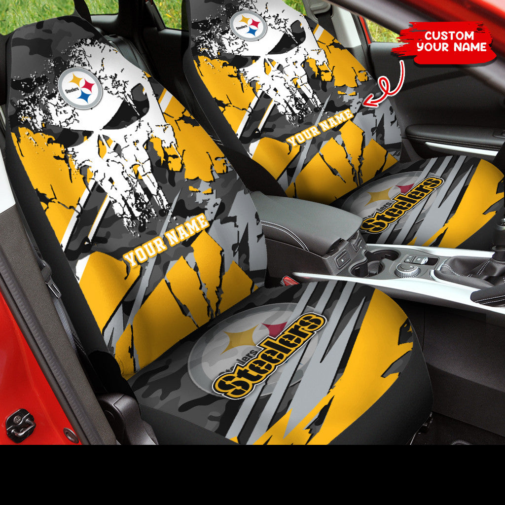 Pittsburgh Steelers Personalized Car Seat Covers BG326