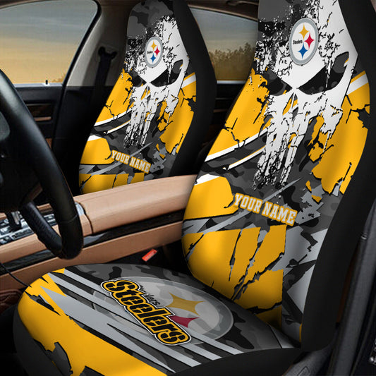 Pittsburgh Steelers Personalized Car Seat Covers BG326