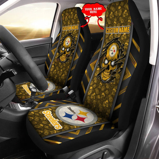 Pittsburgh Steelers Personalized Car Seat Covers BG464