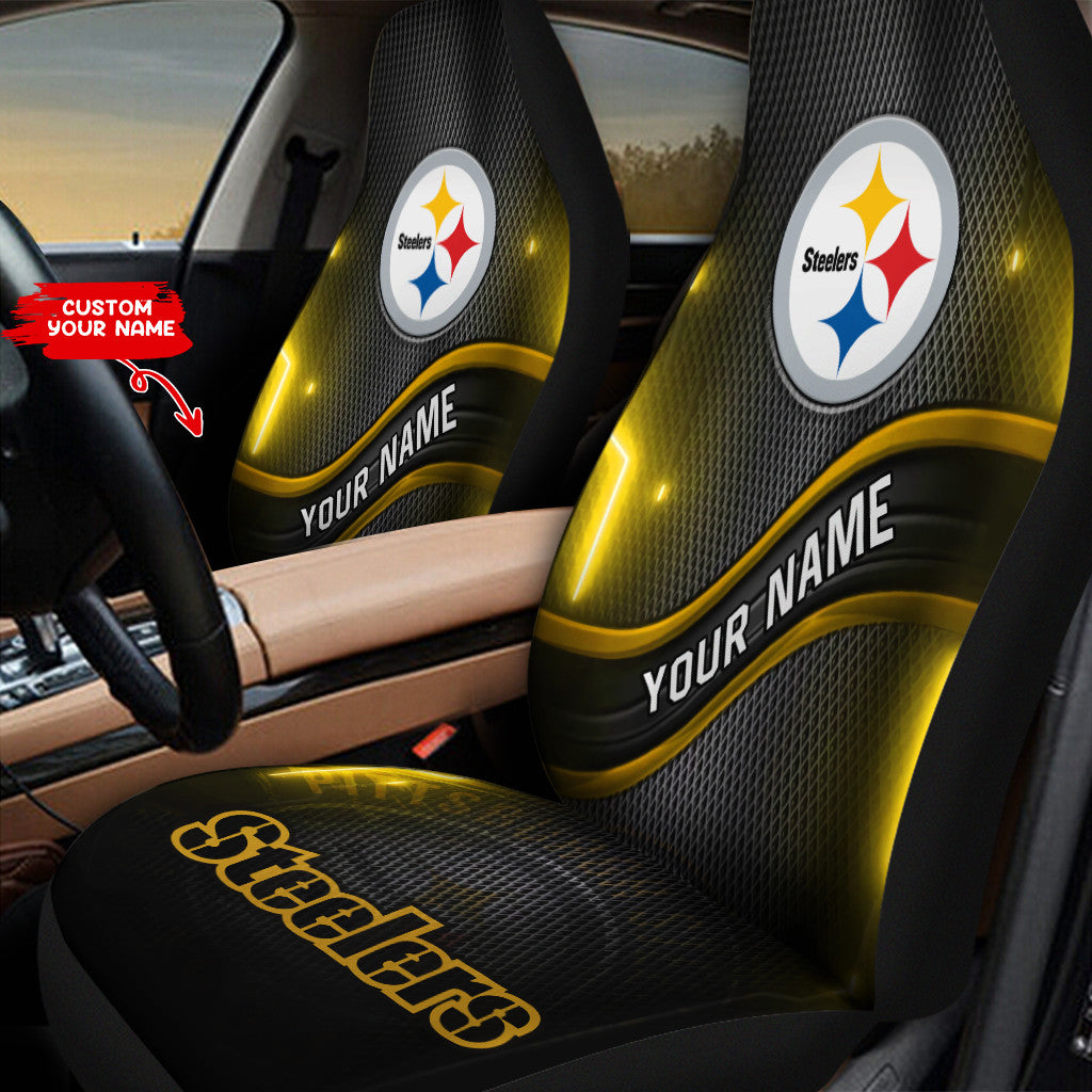 Pittsburgh Steelers Personalized Car Seat Covers BG474