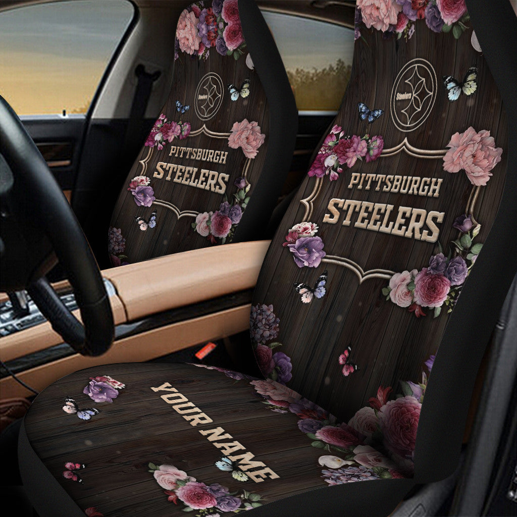 Pittsburgh Steelers Personalized Car Seat Covers BG489