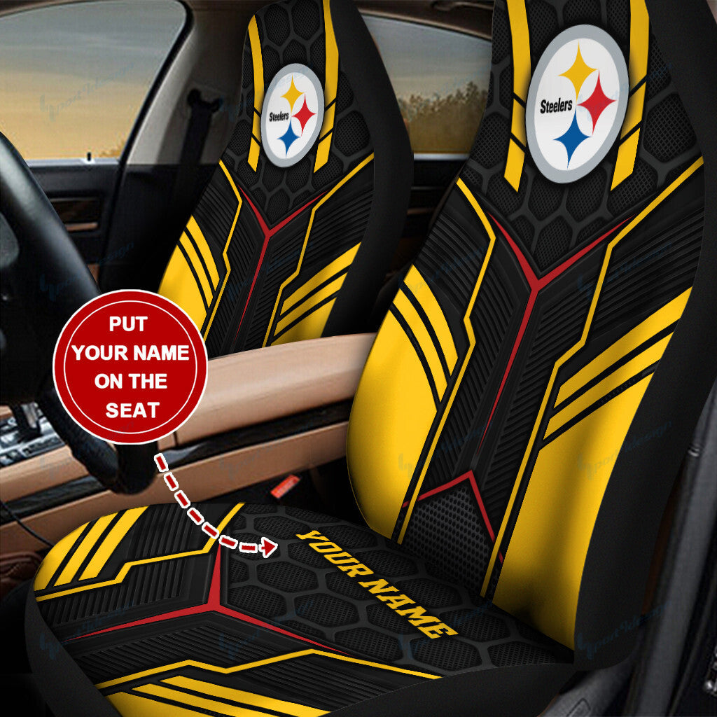 Pittsburgh Steelers Personalized Car Seat Covers BG66