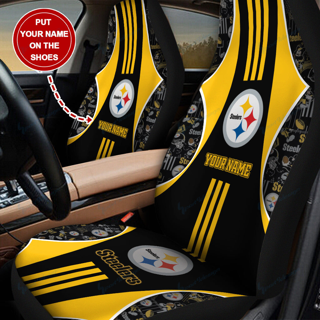 Pittsburgh Steelers Personalized Car Seat Covers BG71