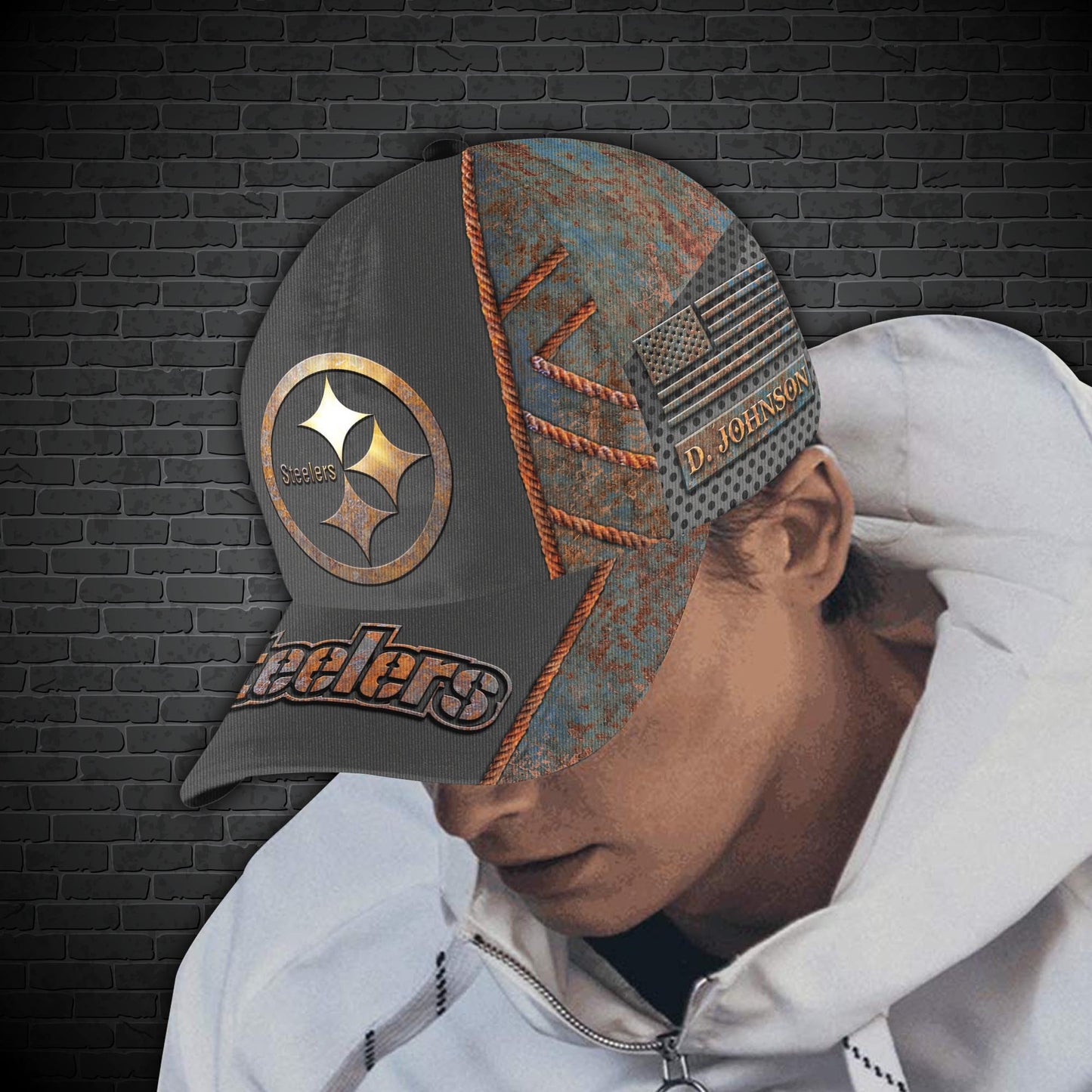 Pittsburgh Steelers Personalized Classic Cap BG202