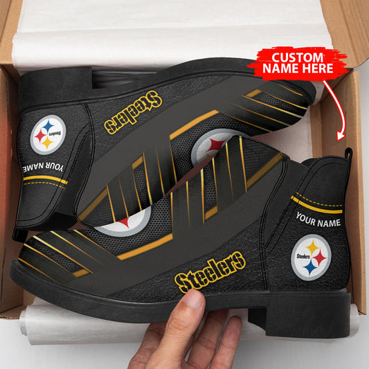 Pittsburgh Steelers Personalized Comfort & Fashion Short Boots BG115