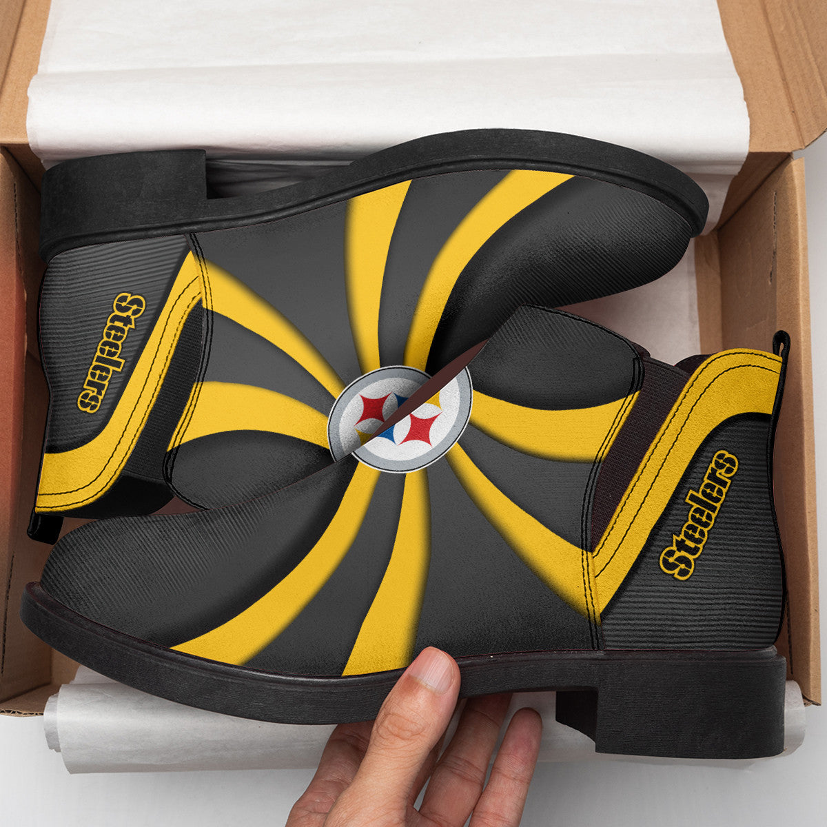 Pittsburgh Steelers Personalized Comfort & Fashion Short Boots BG119
