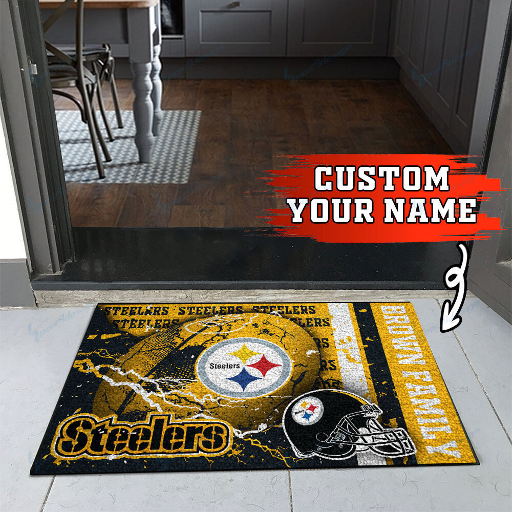 Pittsburgh Steelers Personalized Doormat BG26
