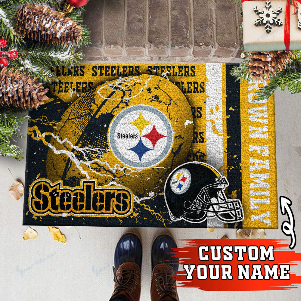 Pittsburgh Steelers Personalized Doormat BG26