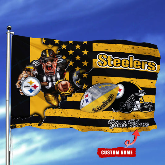 Pittsburgh Steelers Personalized Flag 120