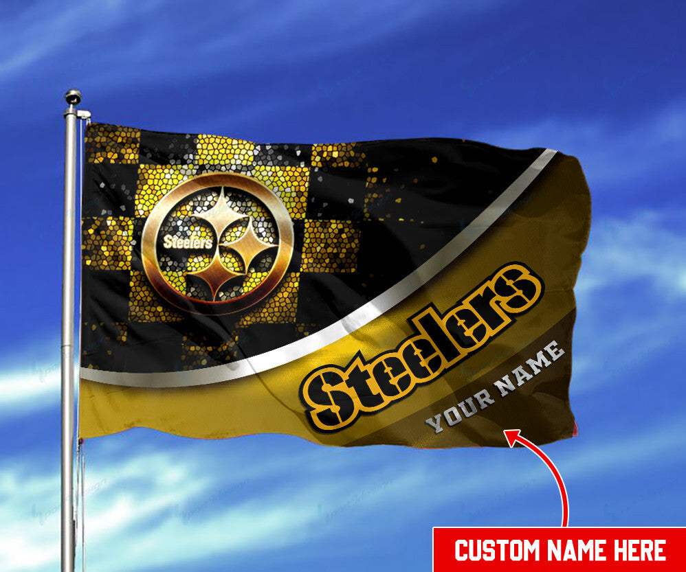 Pittsburgh Steelers Personalized Flag 128