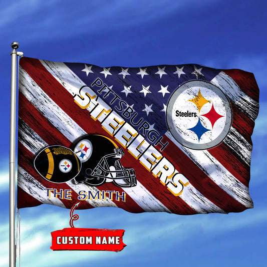 Pittsburgh Steelers Personalized Flag 159