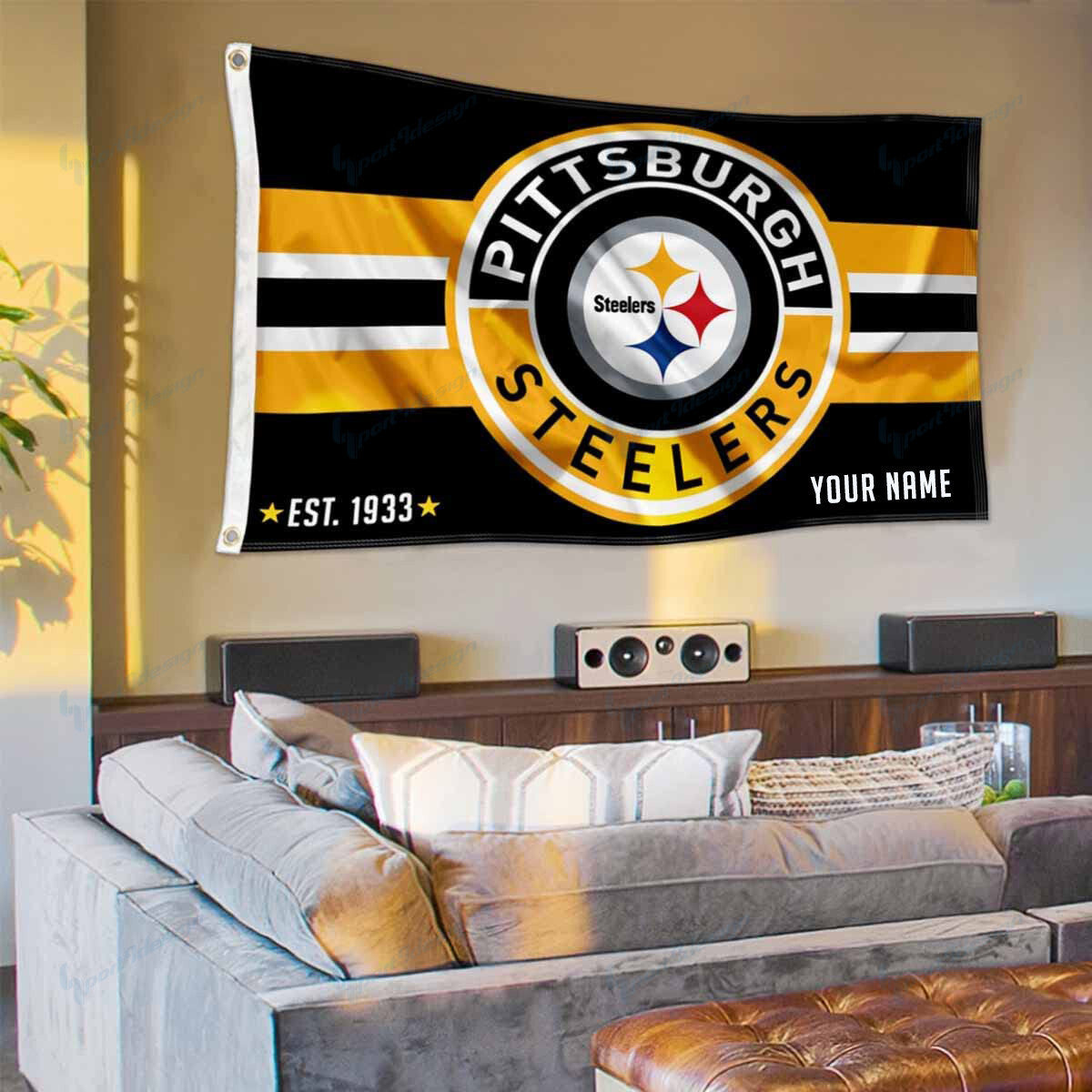 Pittsburgh Steelers Personalized Flag 191