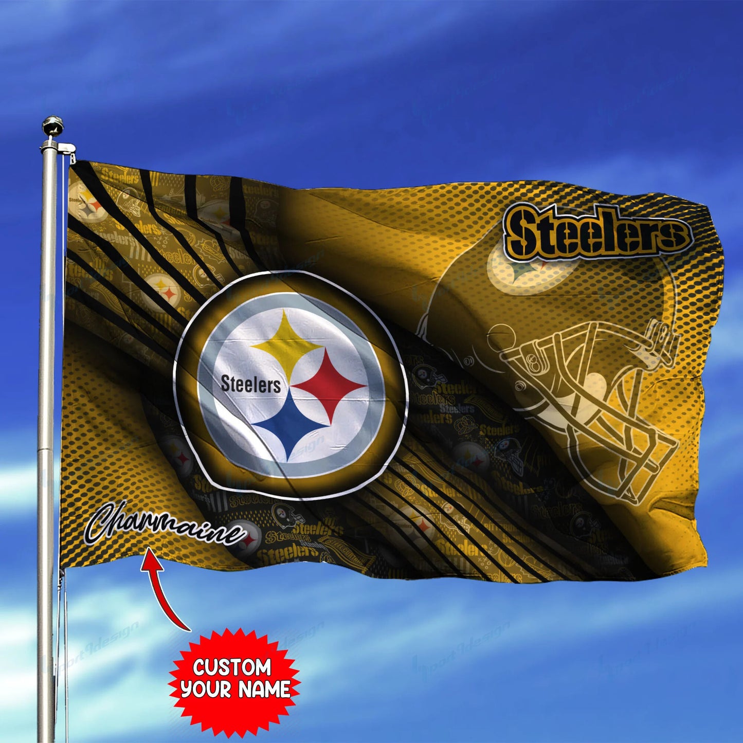 Pittsburgh Steelers Personalized Flag 231