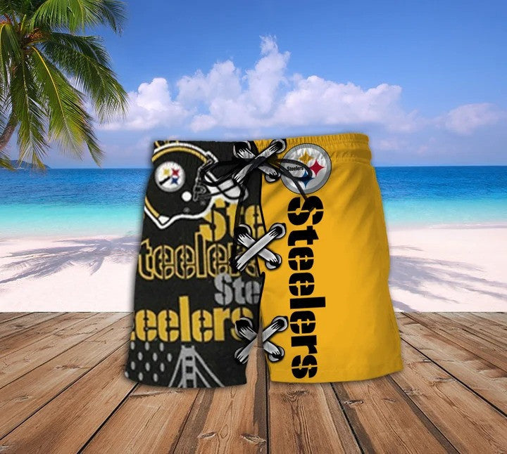 Pittsburgh Steelers Personalized Hawaii Shirt & Shorts BG192