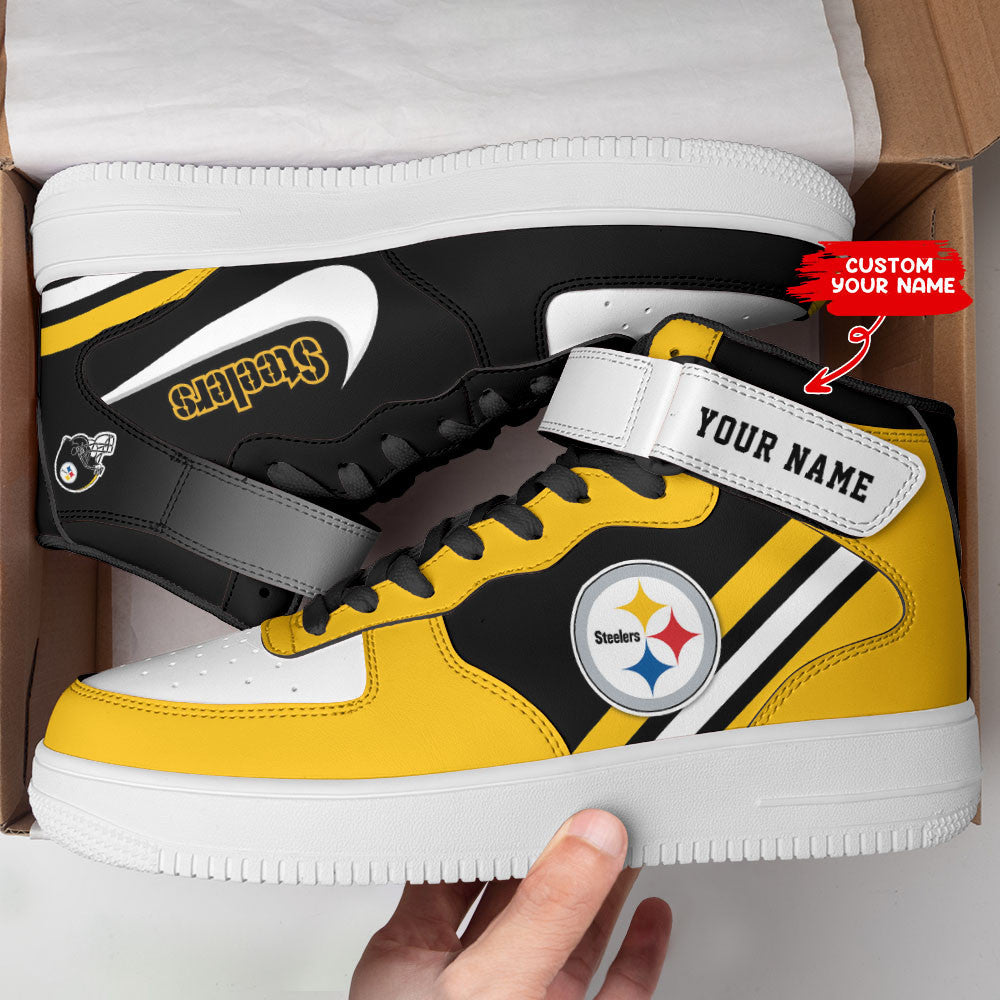 Pittsburgh Steelers Personalized High AF1 Sneakers BG10