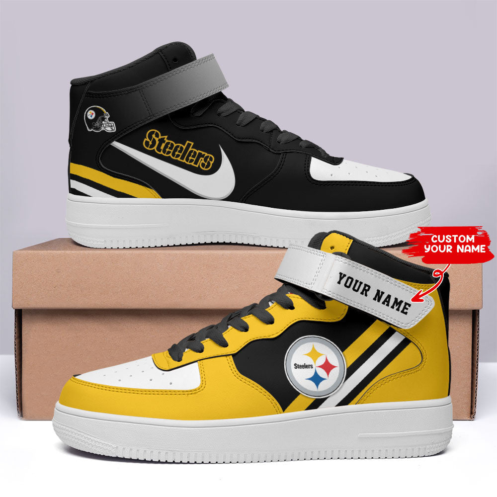 Pittsburgh Steelers Personalized High AF1 Sneakers BG10