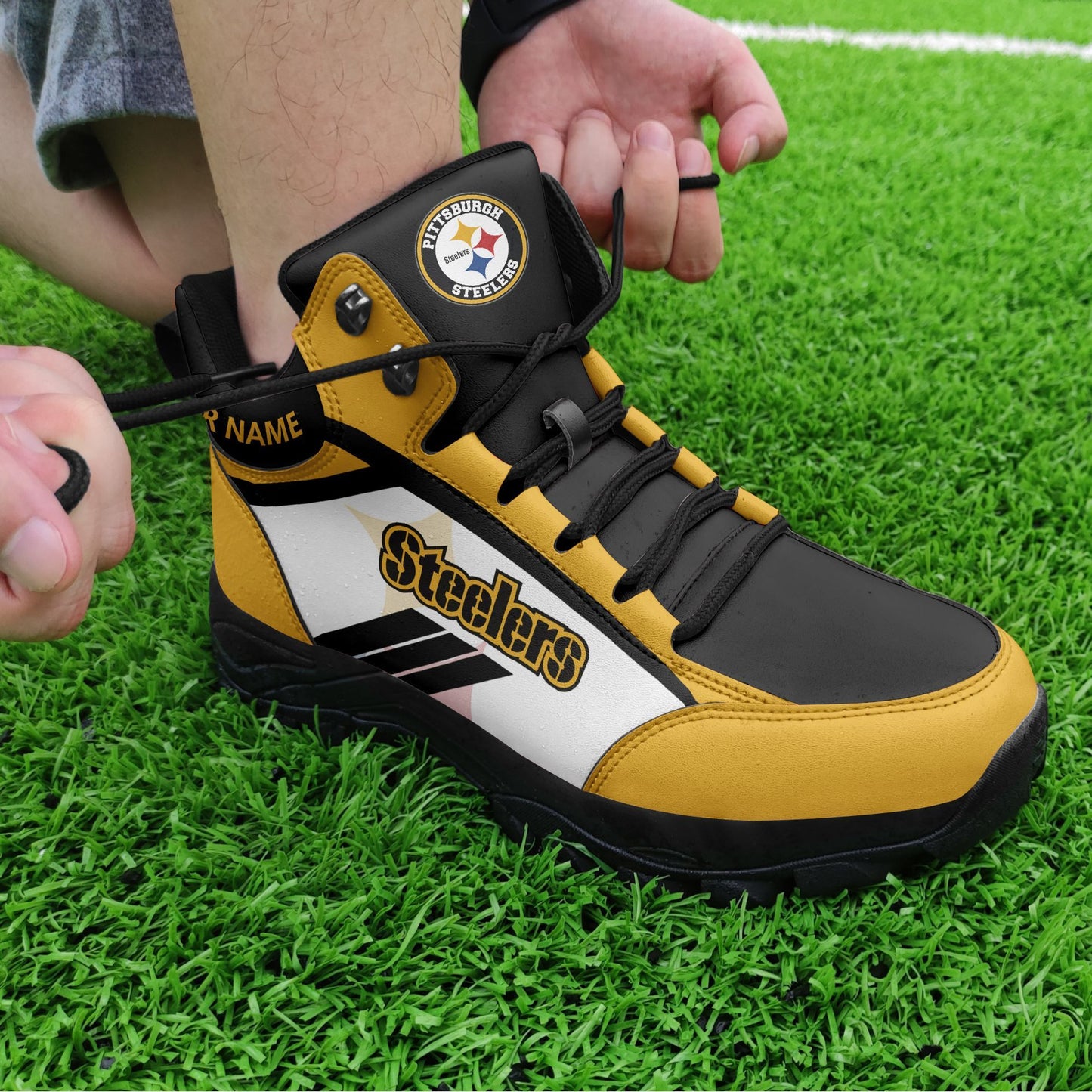 Pittsburgh Steelers Personalized Hiking Shoes 39