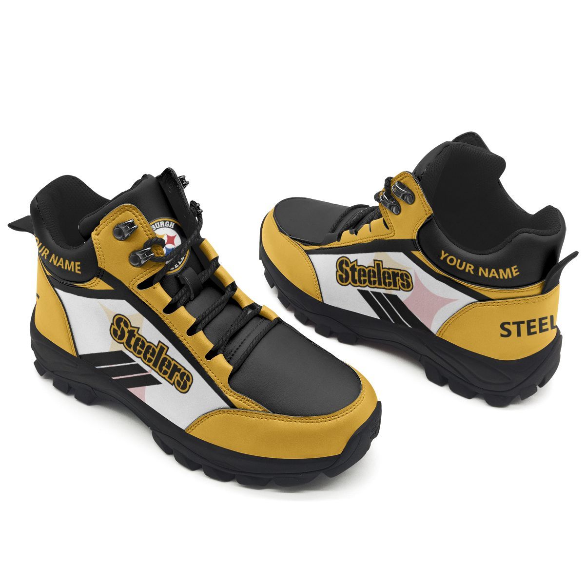 Pittsburgh Steelers Personalized Hiking Shoes 39