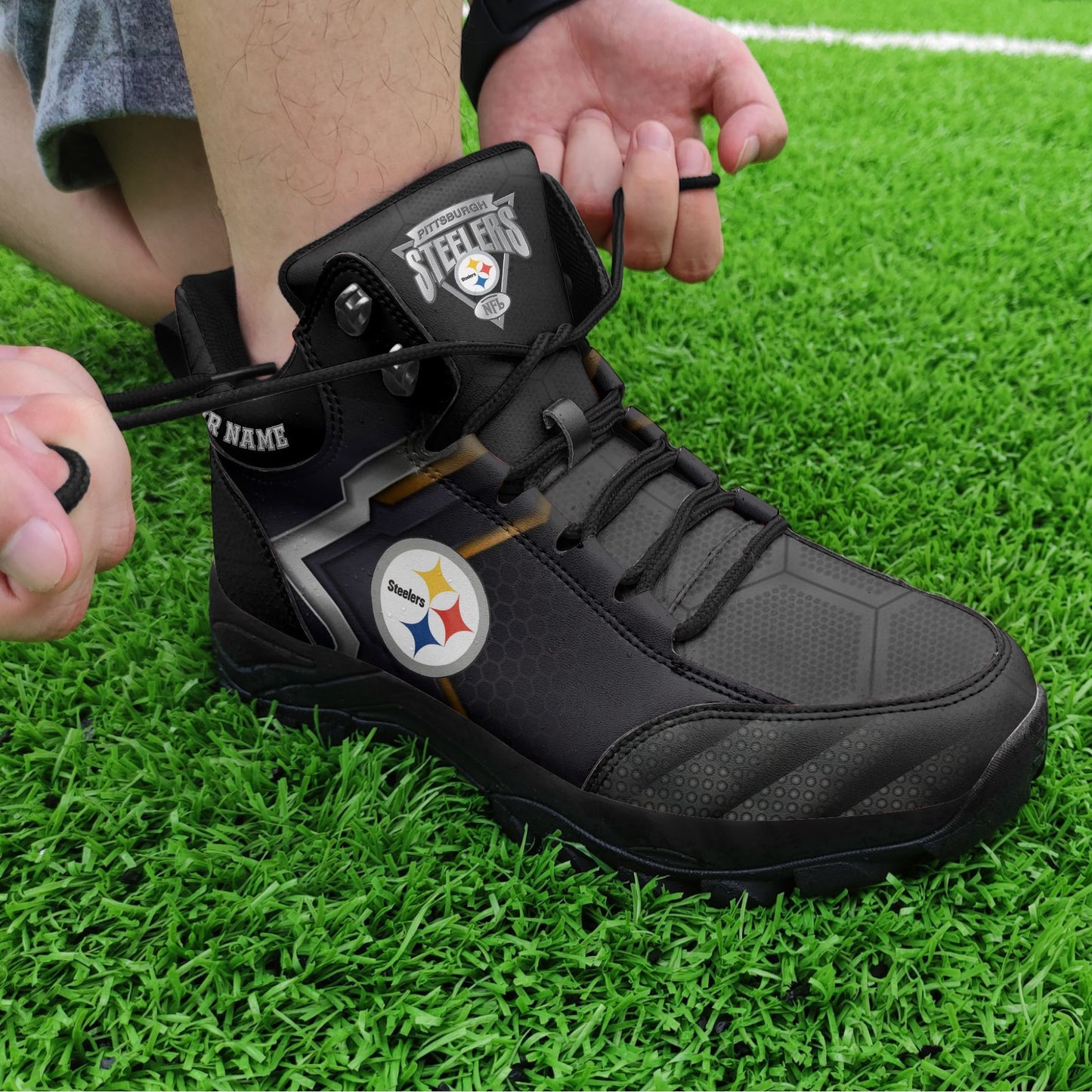 Pittsburgh Steelers Personalized Hiking Shoes 50