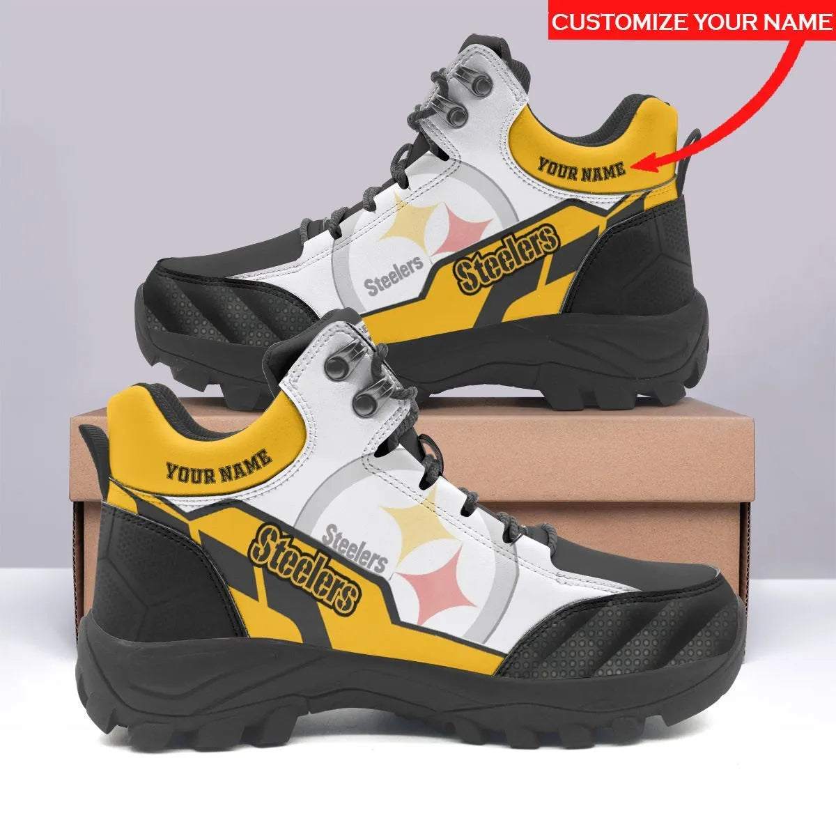 Pittsburgh Steelers Personalized Hiking Shoes 67