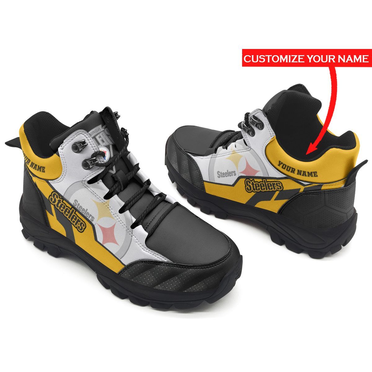 Pittsburgh Steelers Personalized Hiking Shoes 67