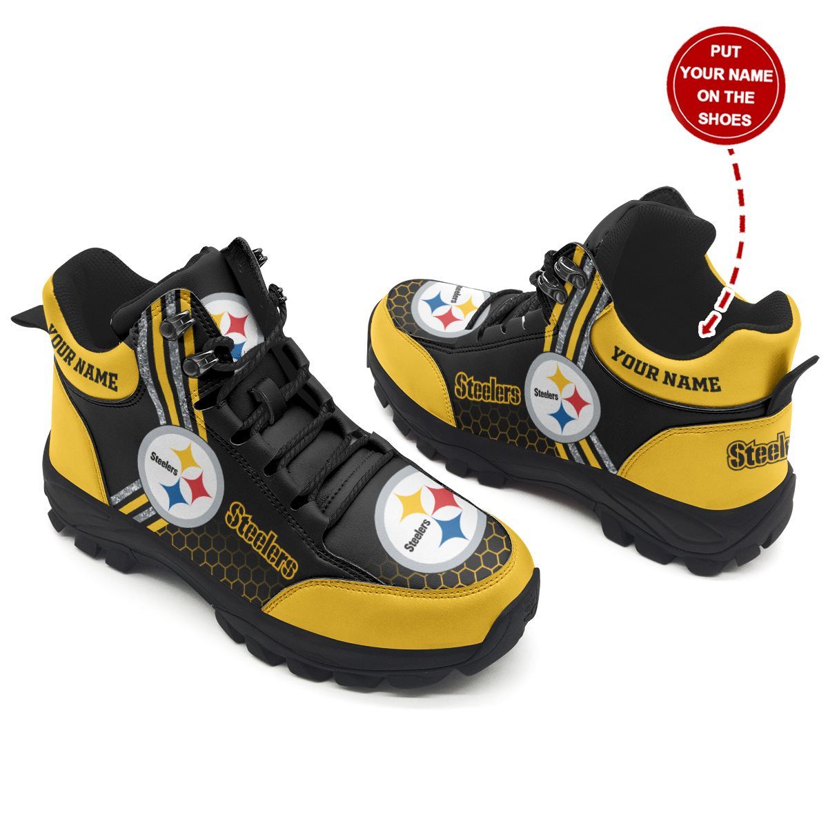 Pittsburgh Steelers Personalized Hiking Shoes 71