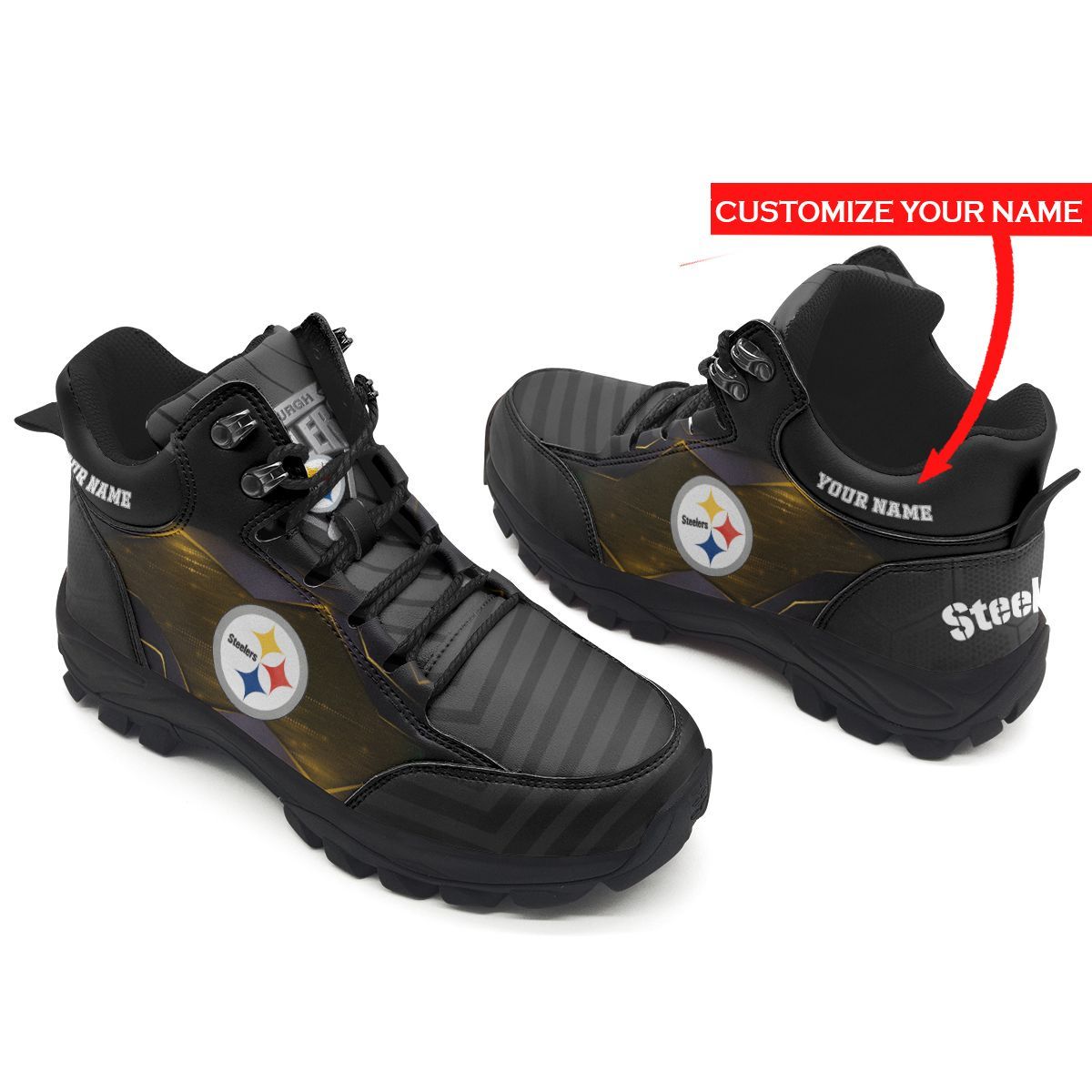 Pittsburgh Steelers Personalized Hiking Shoes 79