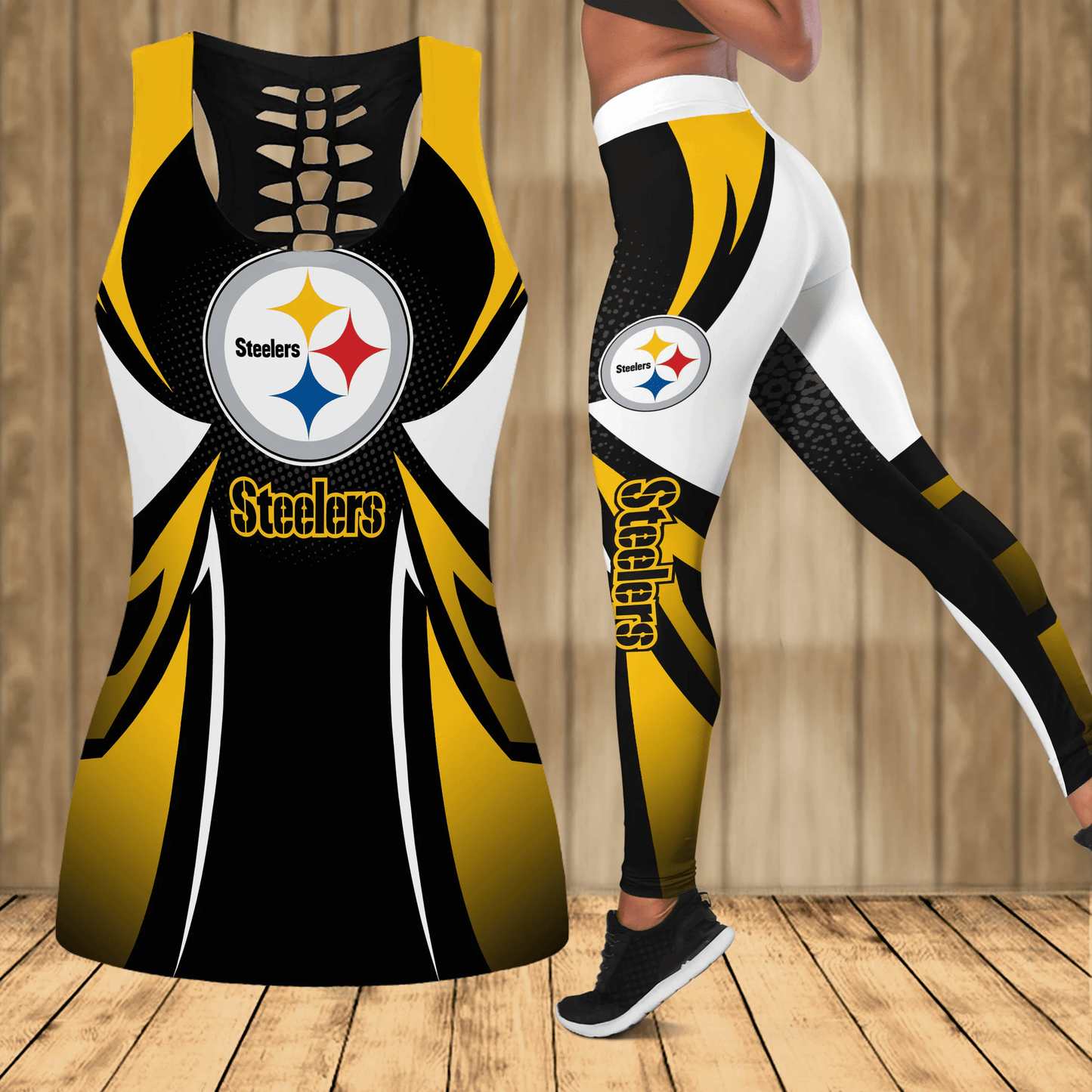 Pittsburgh Steelers Personalized Leggings And Tank Top BG104