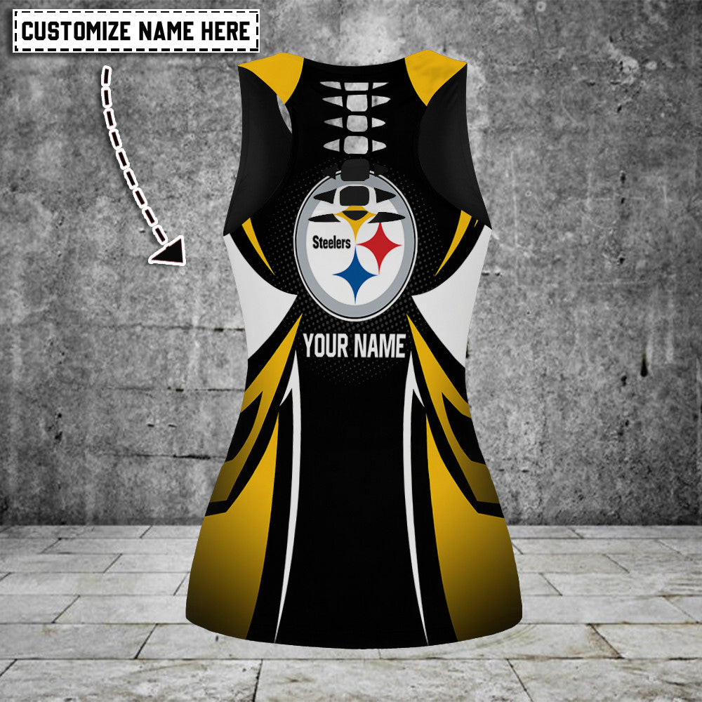 Pittsburgh Steelers Personalized Leggings And Tank Top BG104