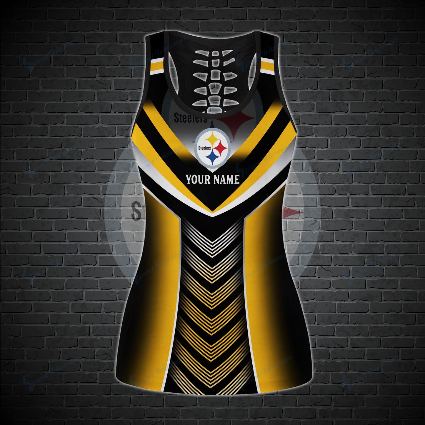 Pittsburgh Steelers Personalized Leggings And Tank Top BG26