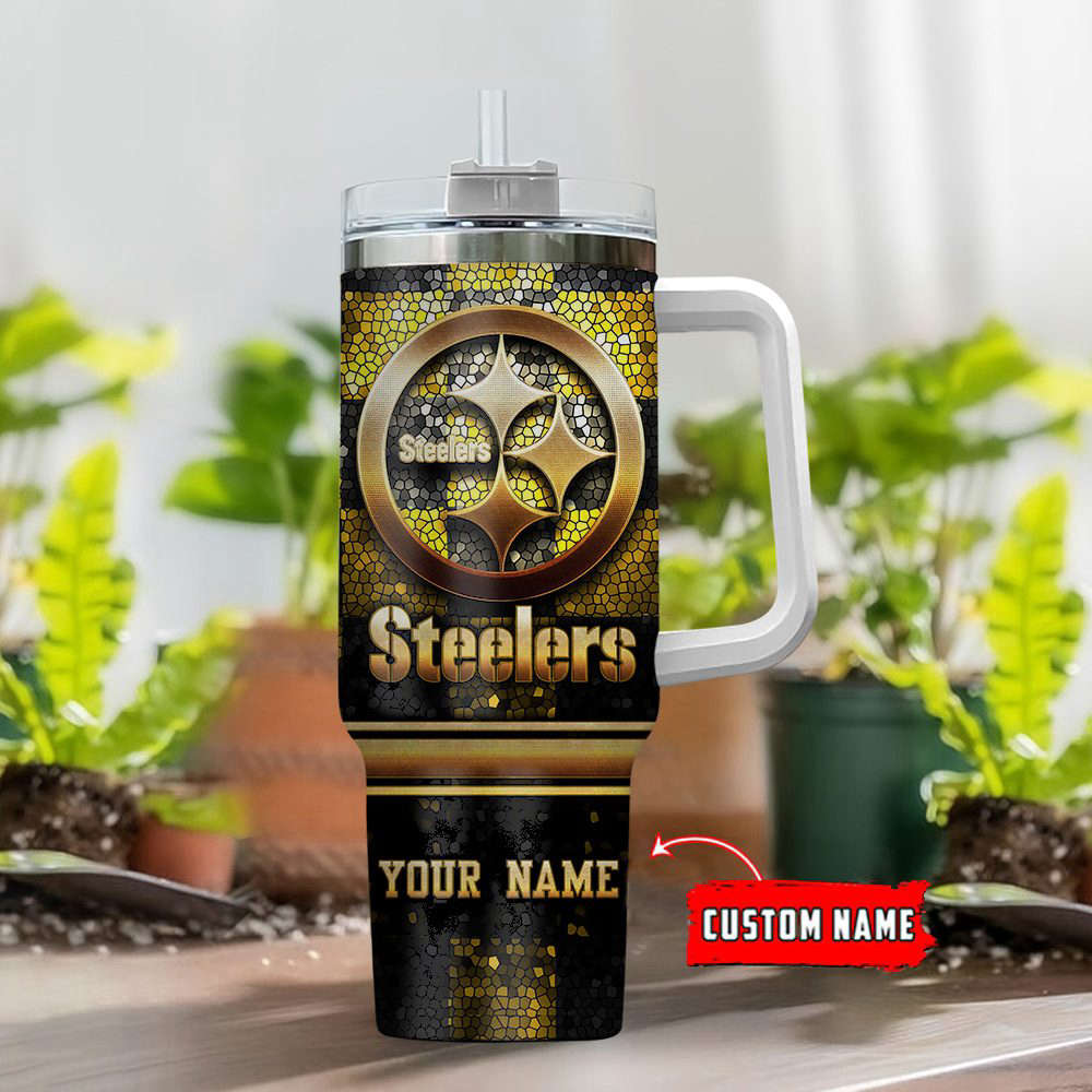 Pittsburgh Steelers Personalized Limited Edition Sport Fan Gift 40oz Tumbler AZC40OZT105