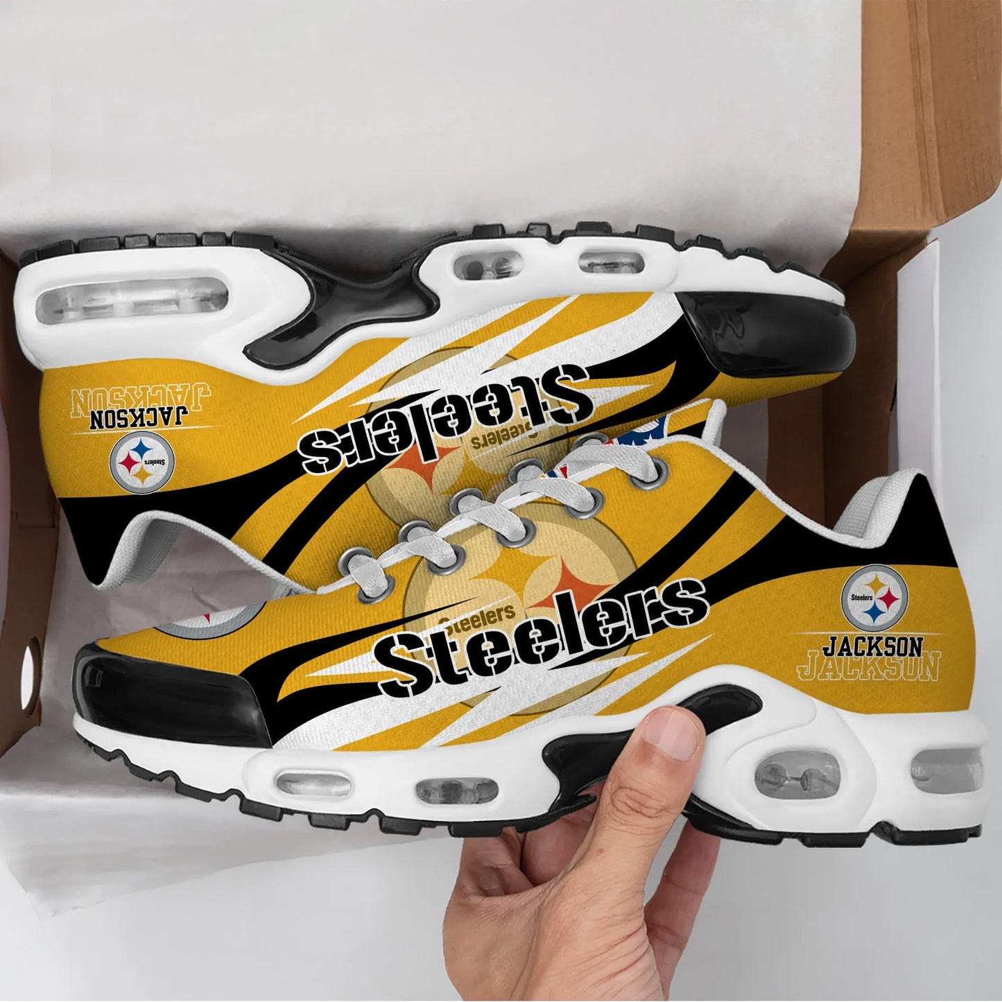 Pittsburgh Steelers Personalized Plus T-N Youth Sneakers BG106
