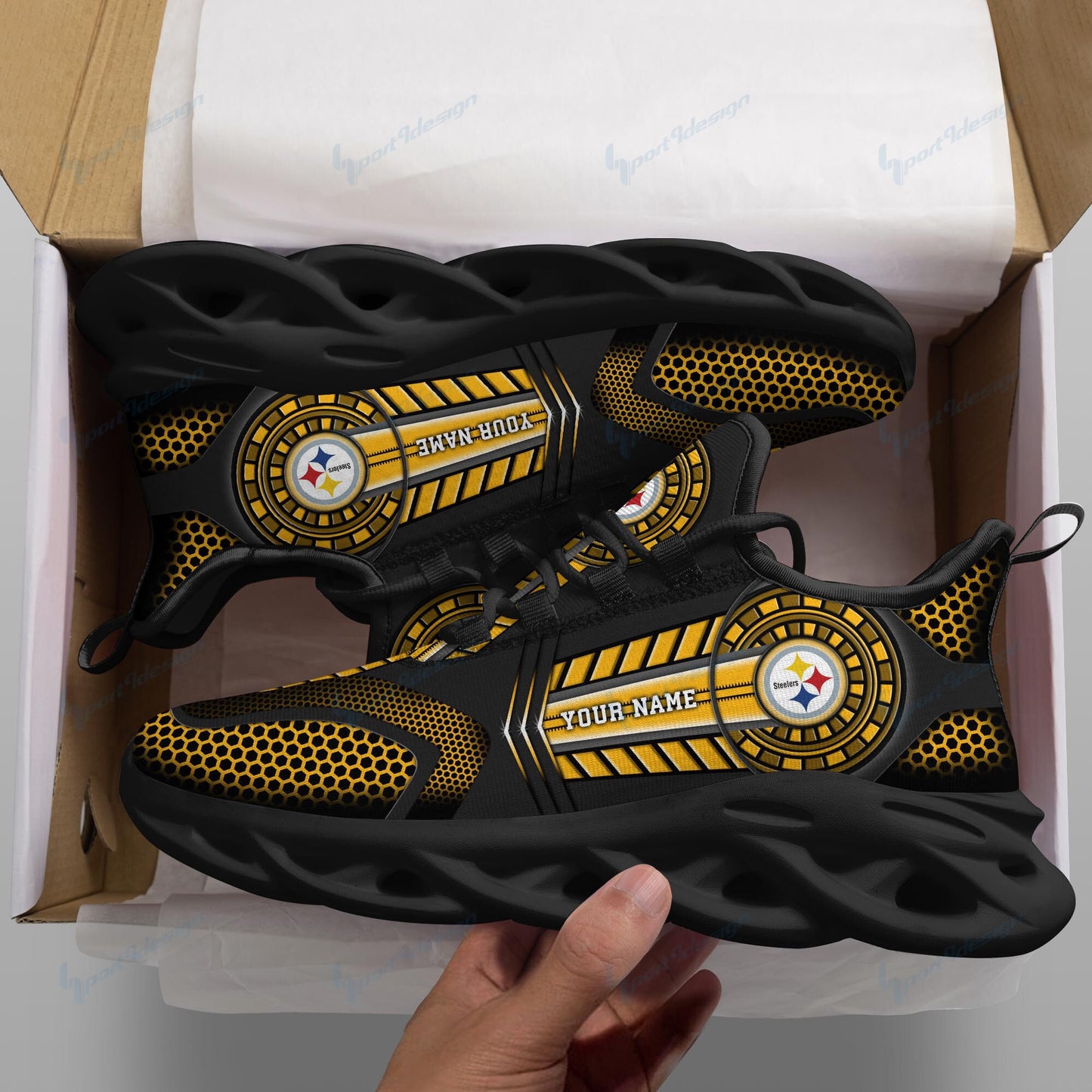 Pittsburgh Steelers Personalized Running Sneakers SPD196