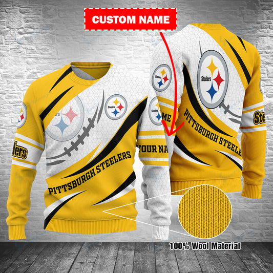 Pittsburgh Steelers Personalized Woolen Sweater BG08