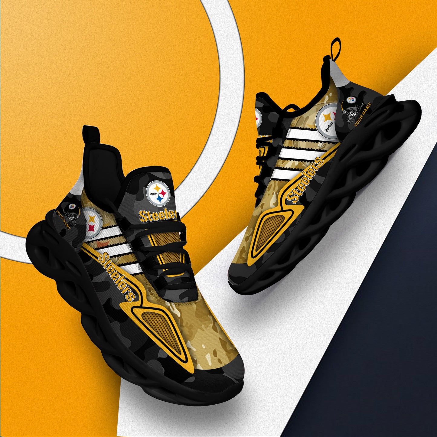 Pittsburgh Steelers Personalized Yezy Running Sneakers BB256