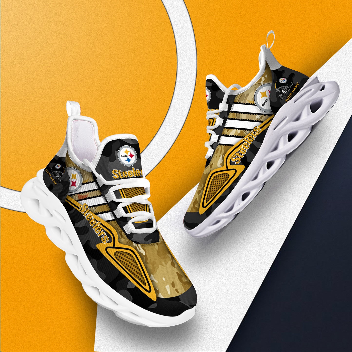 Pittsburgh Steelers Personalized Yezy Running Sneakers BB256