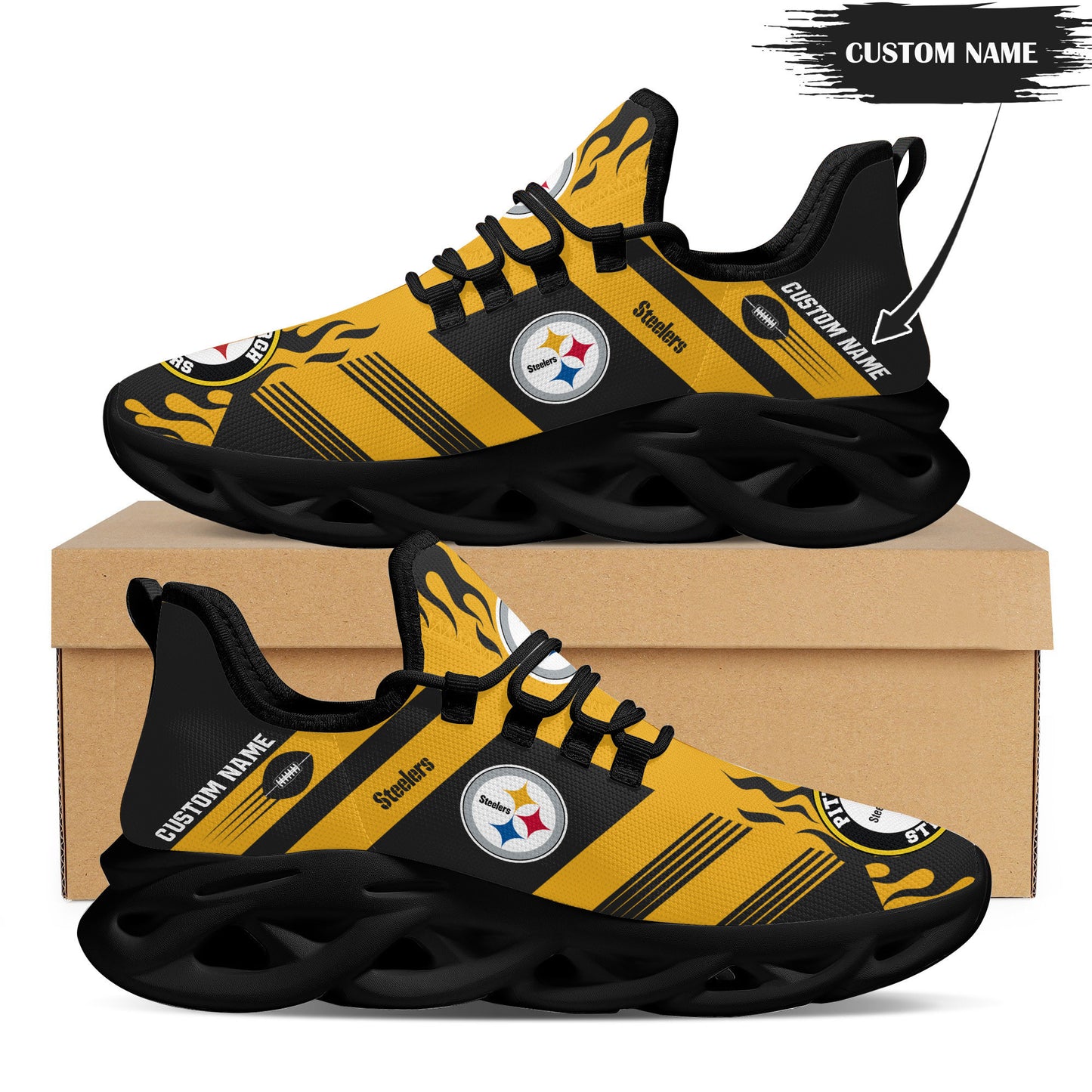 Pittsburgh Steelers Personalized Yezy Running Sneakers BB597