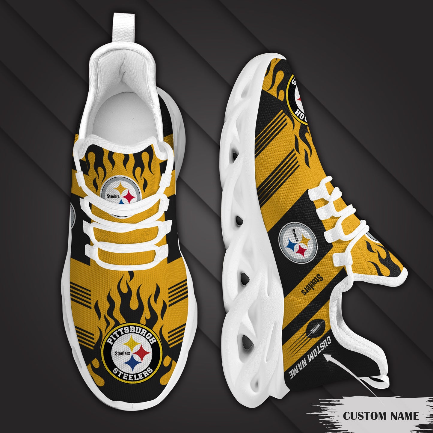 Pittsburgh Steelers Personalized Yezy Running Sneakers BB597