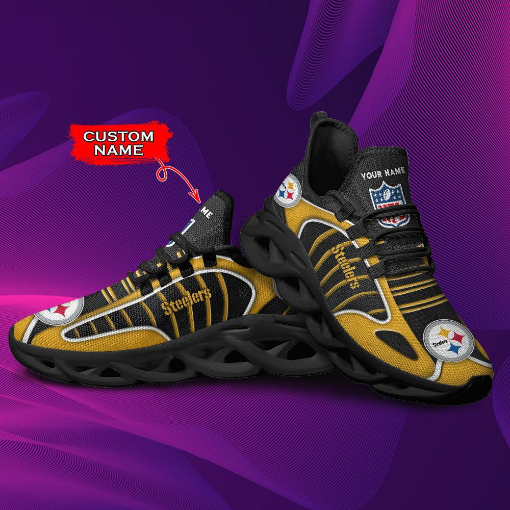 Pittsburgh Steelers Personalized Yezy Running Sneakers BG138