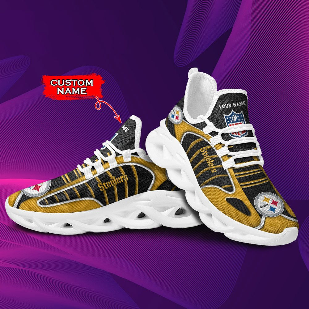 Pittsburgh Steelers Personalized Yezy Running Sneakers BG138