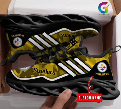 Pittsburgh Steelers Personalized Yezy Running Sneakers BG307