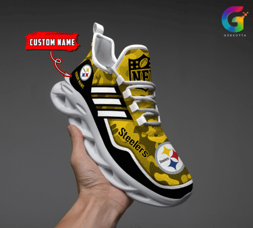 Pittsburgh Steelers Personalized Yezy Running Sneakers BG307