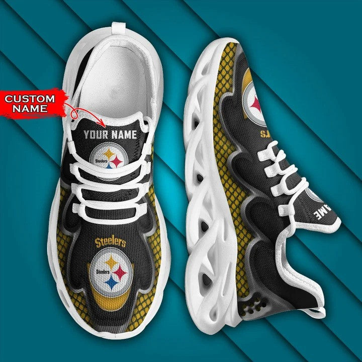 Pittsburgh Steelers Personalized Yezy Running Sneakers BG408